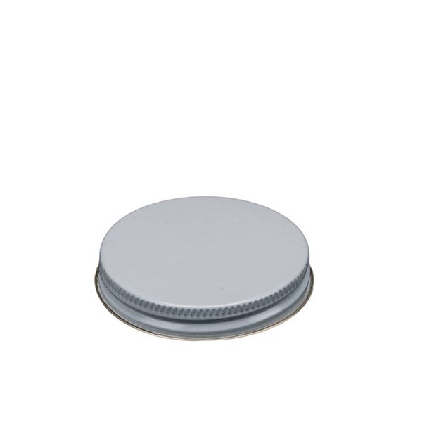 Metal lid for glass jar