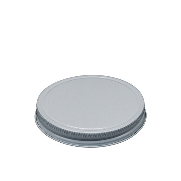 Metal screw cap for glass jar