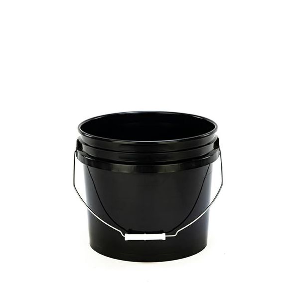 1 gallon black bucket