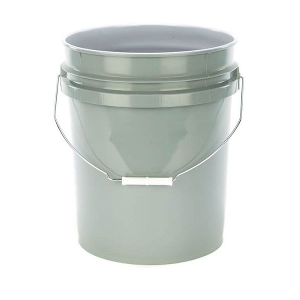 grey 5 gallon pail