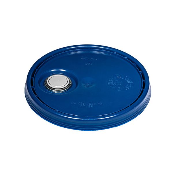 Plastic Pail Lid with Rieke® FLEXSPOUT® UN Rated - Blue