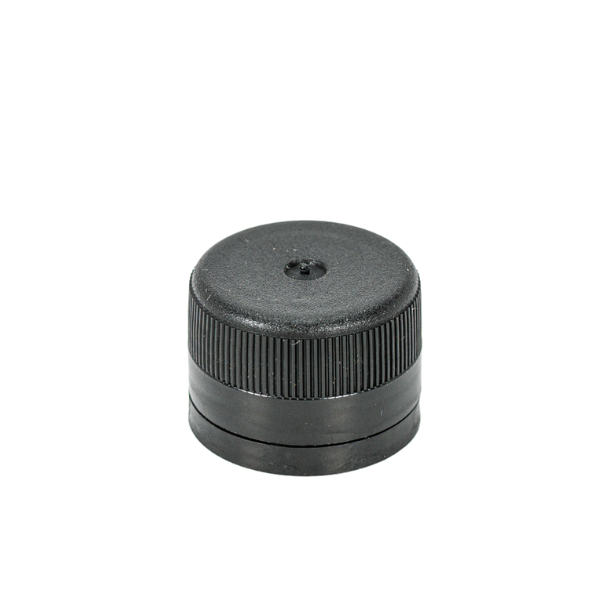 black tamper evident cap with oil pourer