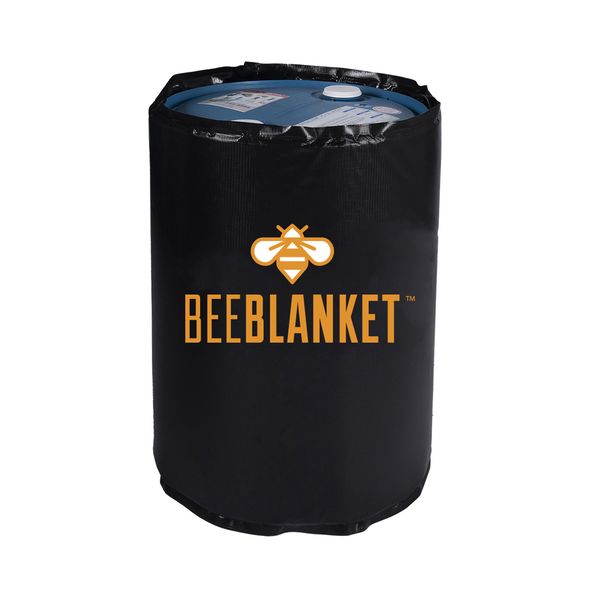 bee blanket on 55 gallon drum