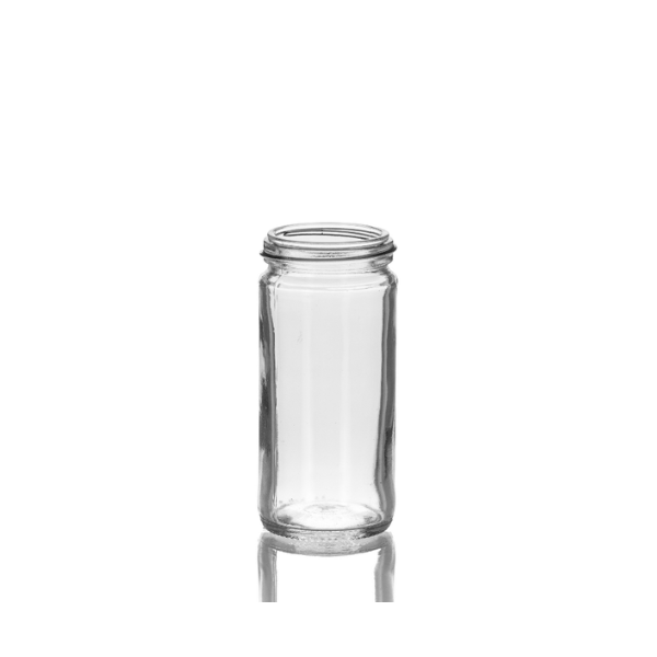 4 oz Clear Glass Paragon Jar, 48-400