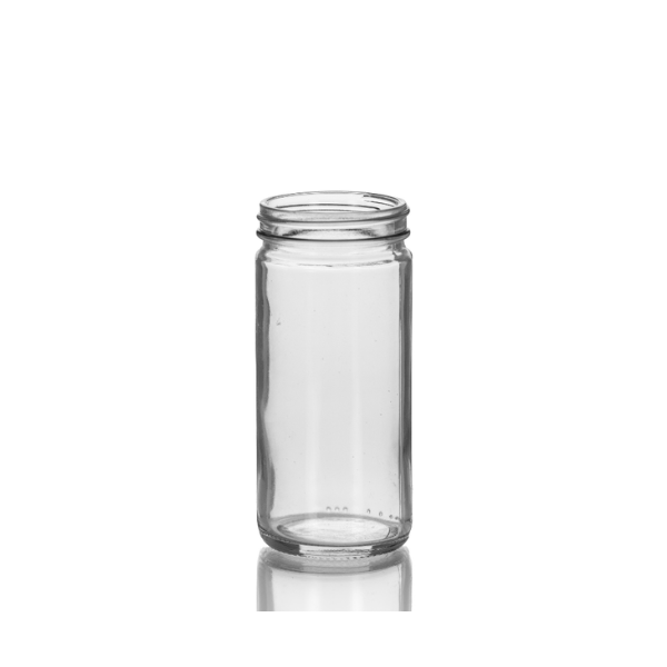 8 oz Clear Glass Paragon Jar, 58-400