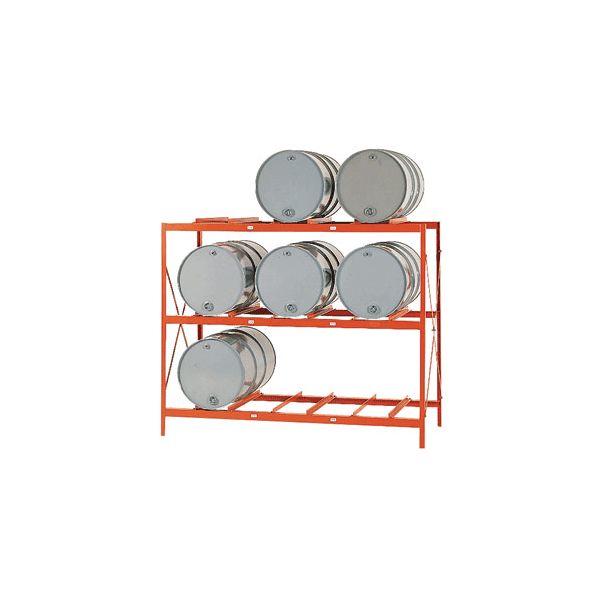 Permanent Storage Rack 9 Drums Horizontal Storage