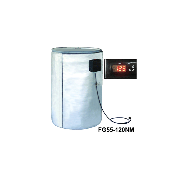 Full Coverage Insulated Poly & Fiberglass Drum Heater - 120V