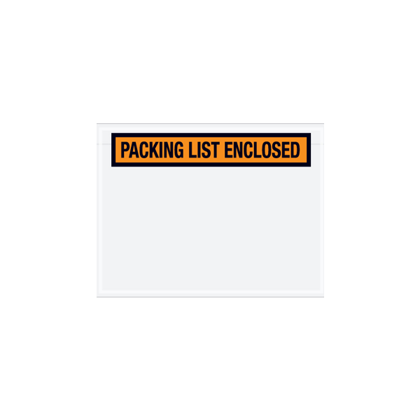 Packing List Envelope - Orange