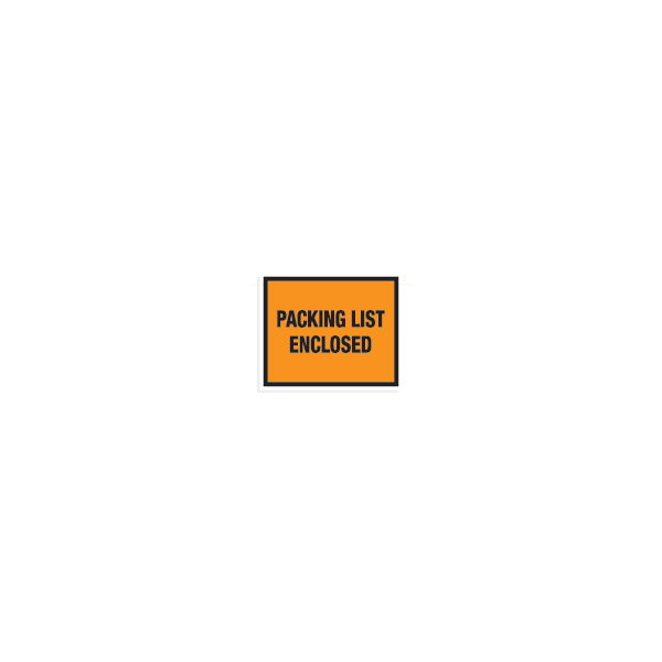 Packing List Envelope - Orange