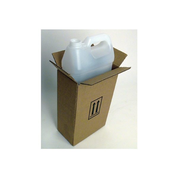 Shipper Carton for One - 1 Gallon F-Style Plastic Bottle