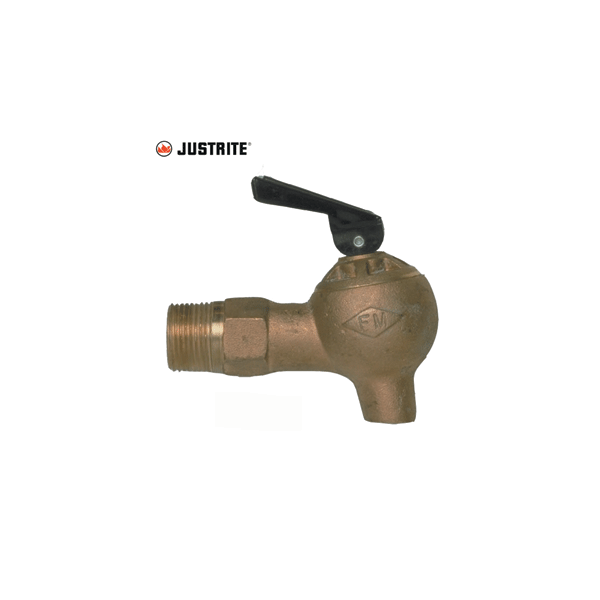 JUSTRITE® Flow Control 3/4  Inch Brass Safety Faucet