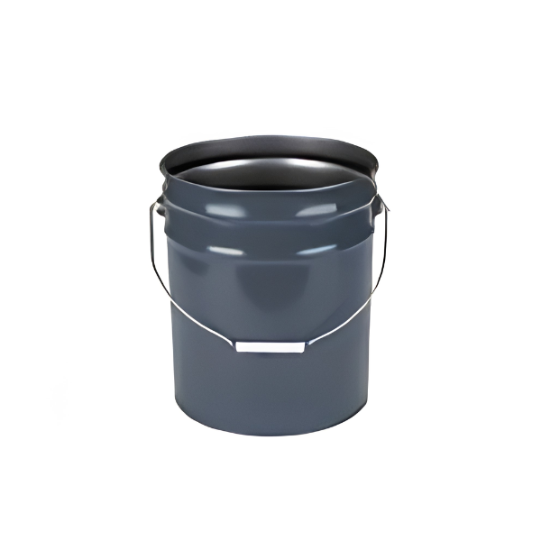 5 Gallon Steel Pail, Unlined, UN Rated - Black