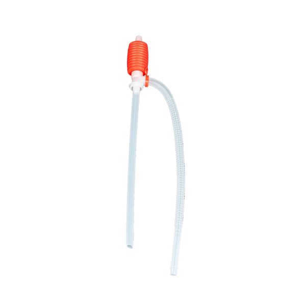 Squeeze bulb siphon pump