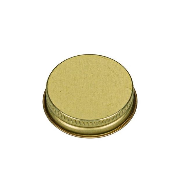 38-400 Gold Metal Screw Cap - Plastisol Liner