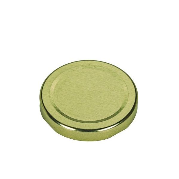 58mm Gold Metal Lug Cap - Plastisol Liner