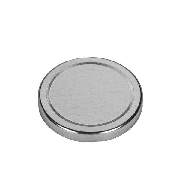 70mm Silver Metal Lug Cap - Plastisol Liner