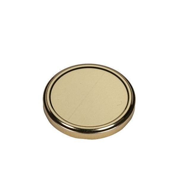 89mm Gold Metal Lug Cap - Plastisol Liner