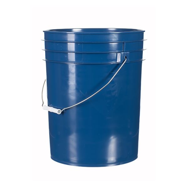 Navy blue poly 5 gallon pail