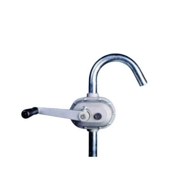 Rotary Pump With Curved Spout - Polyethylene Discharge Hose
