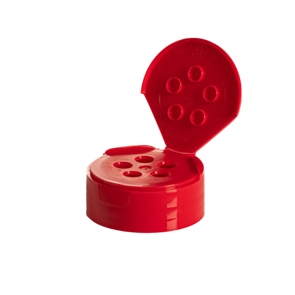 red spice cap with 5 sift holes
