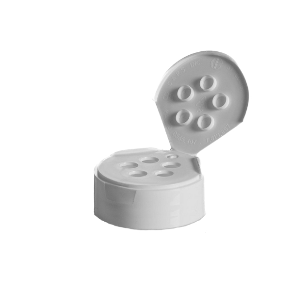 White spice cap with 5 sift holes