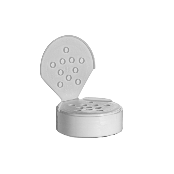 white spice cap with 10 sift holes