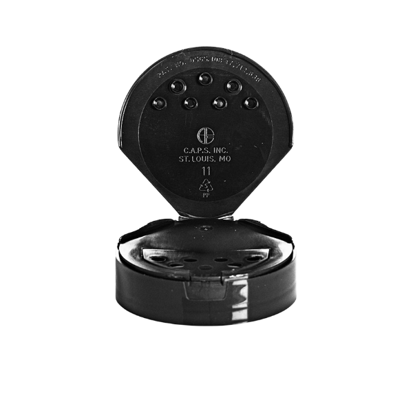 Black Spice cap with 7 sift holes