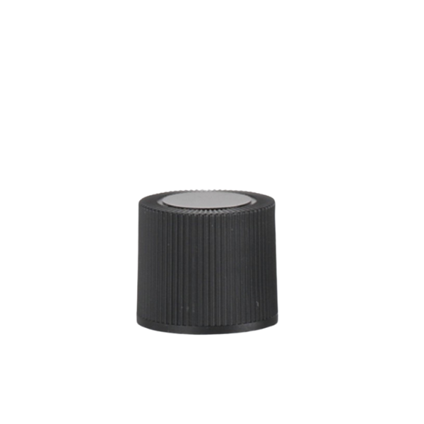 Black ribbed cap