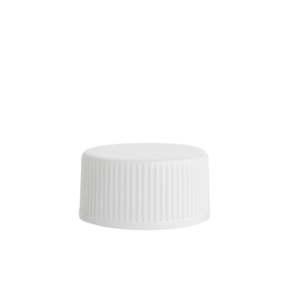 White 15-245 ribbed cap