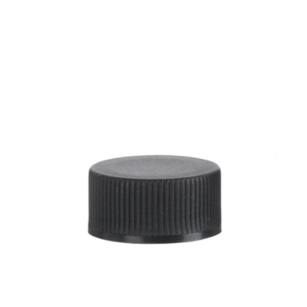 black ribbed phenolic cap