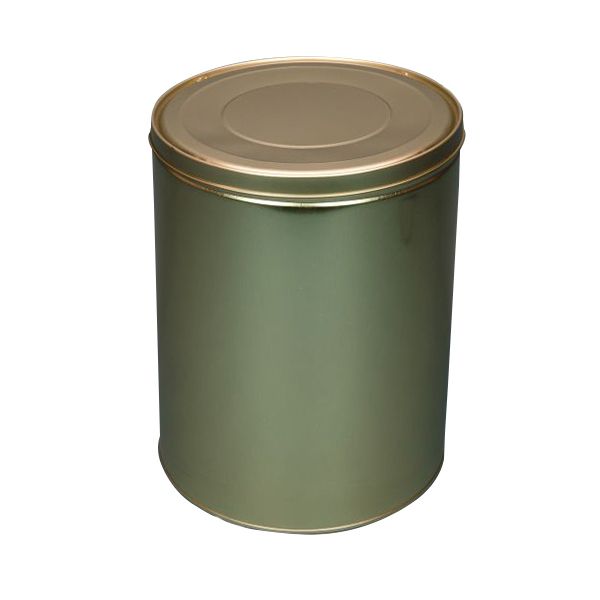 30 lb Industrial Metal Tin with Slip Lid