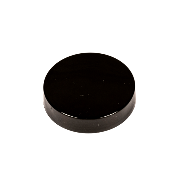 43-40 Black Smooth Sided Cap