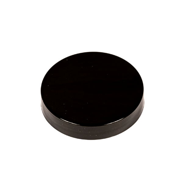 Black smooth sided cap 58-400