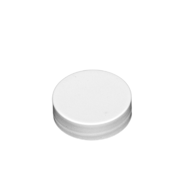 WHITE SMOOTH SIDED CAP WITH FOAM LINER