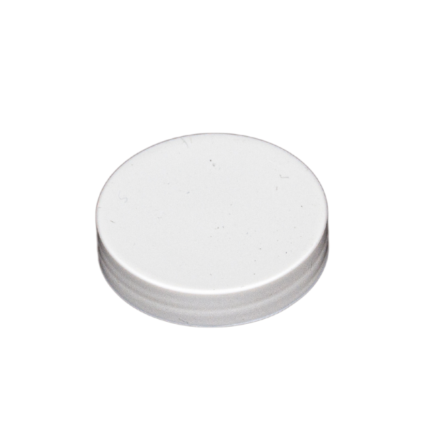WHITE SMOOTH SIDED CAP