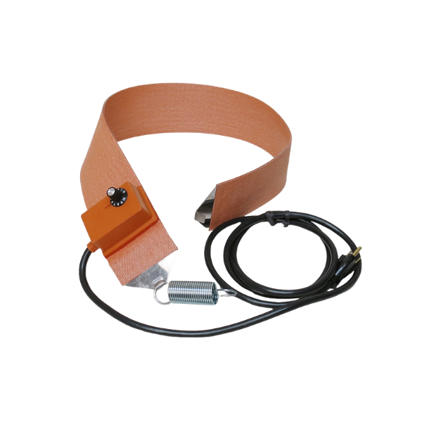 5 Gallon Steel Pail Silicone Rubber Heater - Adjustable Thermostat, 120V