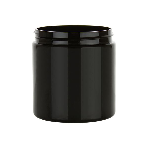 8 oz black PP jar