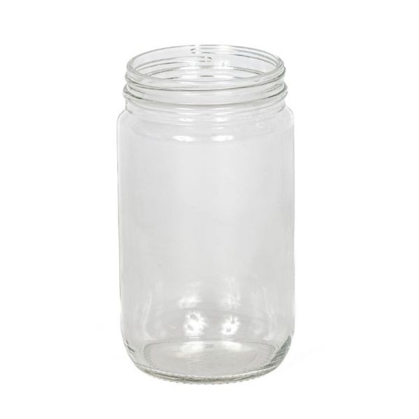 32 oz clear glass mason jar