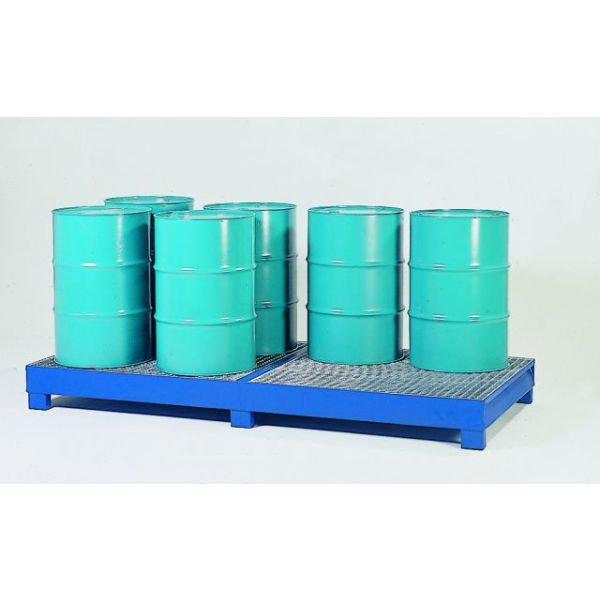 All Steel Spill Containment Pallet Holds 8 Drums