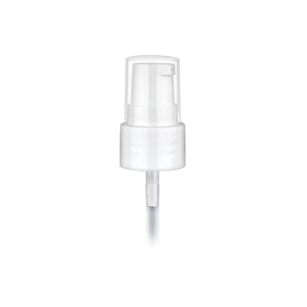 white smooth treatment pump