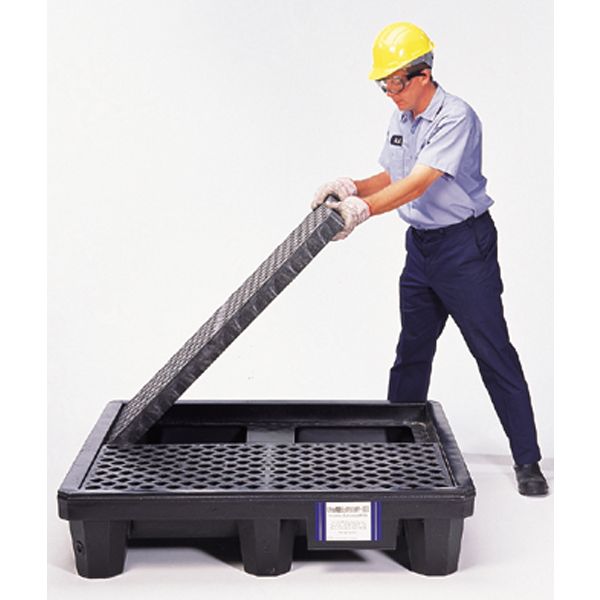 Ultra 4 Drum Spill Pallet With Drain Economy Model