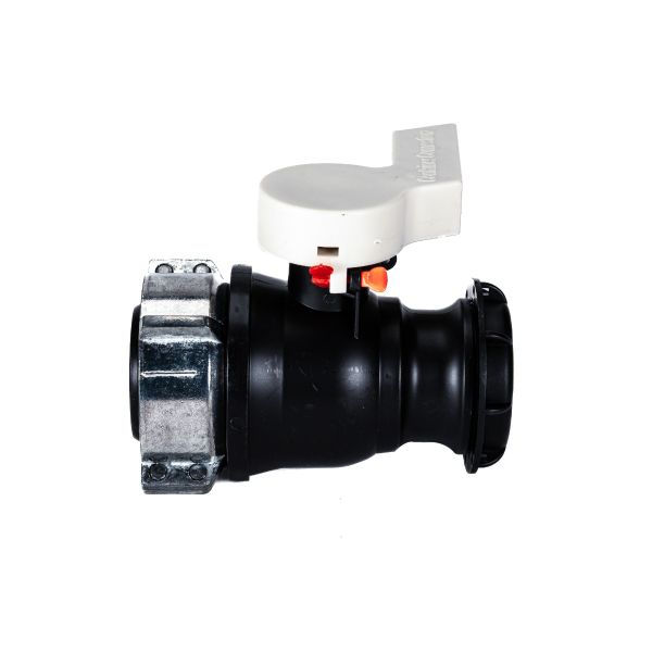 2 Inch QD Ball Valve, 75 mm Metal Collar, Viton Gasket