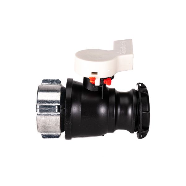 2 Inch QD Ball Valve, 62 mm Metal Collar, Viton Gasket