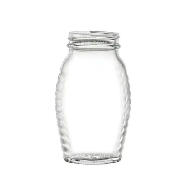 8 oz Glass Clear Queenline Jar, 48-400