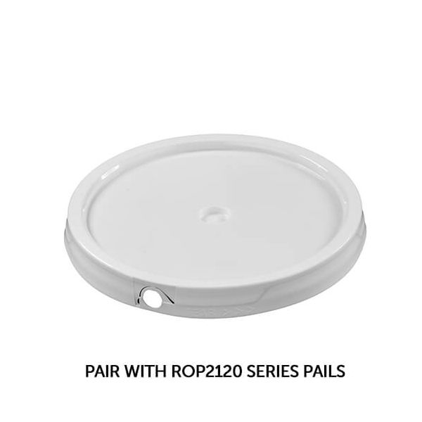 White lid for 2 gallon bucket
