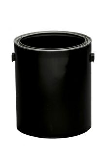 1 Gallon Plastic Paint Can - Black