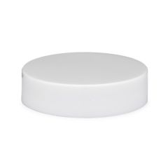 White Polypropylene Screw Cap, Smooth Top - 43 mm