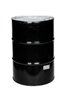 55 Gallon Tight Head Reconditioned Steel Drum - Black, UN Rated, Unlined