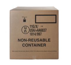 HAZMAT Cubic Yard Box with 4 Wall Corrugation