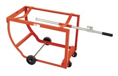 High Capacity Drum Cradle - Polyolefin Casters - 5 Inch Polyolefin Wheels